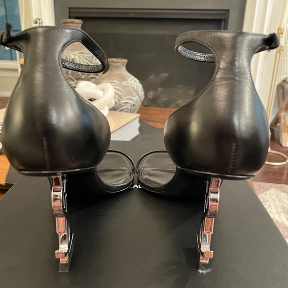 **YSL OPYUM** BLACK HEELS** VERY HARD TO FIND** - Picture 6 of 8